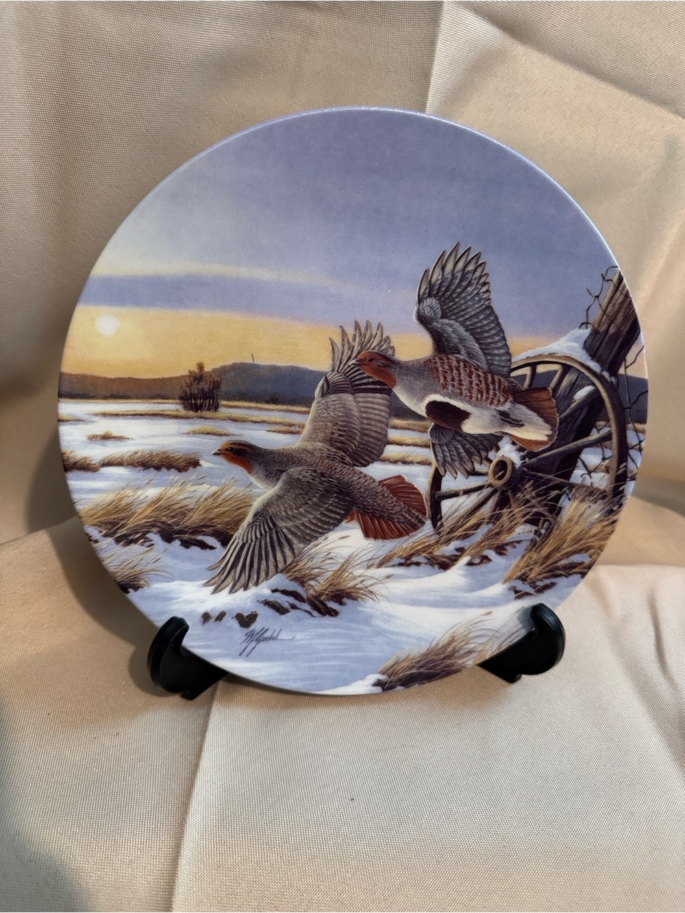 Vintage W.S. George "First Light" Bird Collector Plate 1994